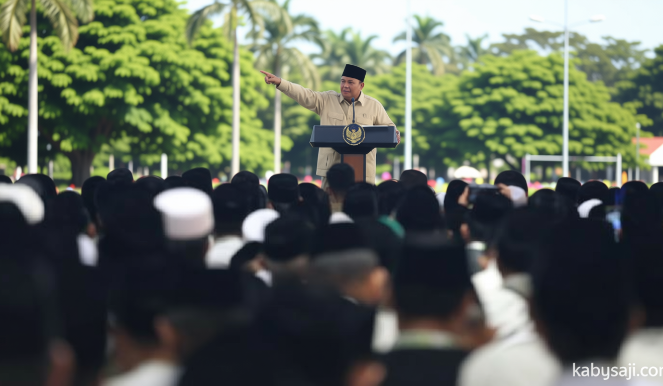Prabowo: Only in Indonesia Do the Military, Police Manage Agriculture
