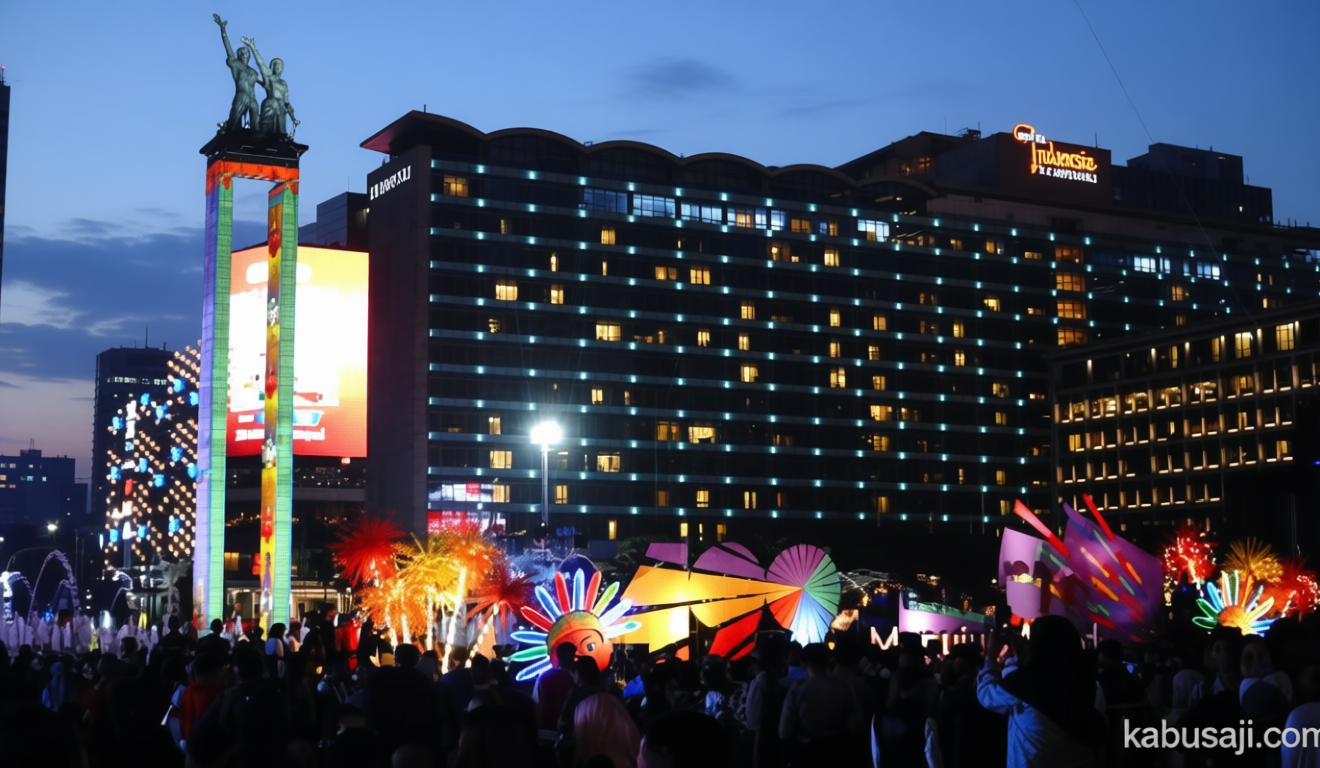 Visit Agenda: HUT ke-499 Jakarta, Warga Padati Bundaran HI