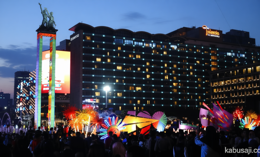 Visit Agenda: HUT ke-499 Jakarta, Warga Padati Bundaran HI