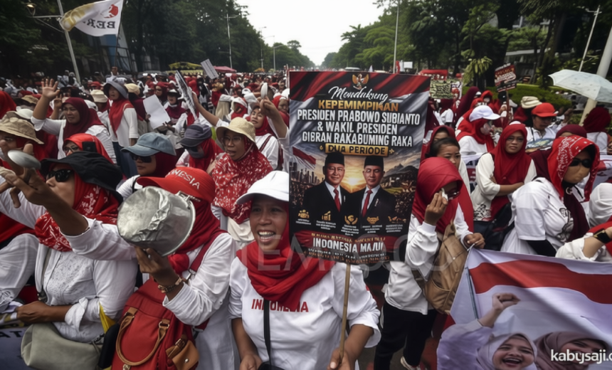 Pro-MBG Rally Participants Say They Were Paid to Attend