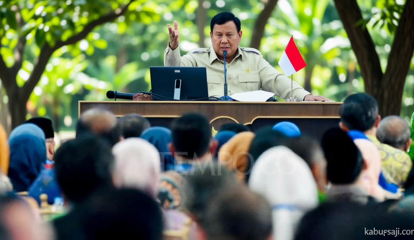 Prabowo Claims He Listens to Public Input on TikTok