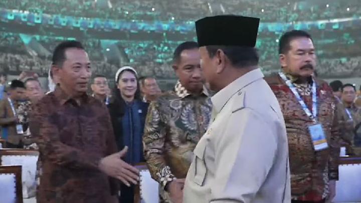 Visit Agenda: Di Hari Koperasi, Prabowo Salami Jaksa Agung-Kapolri