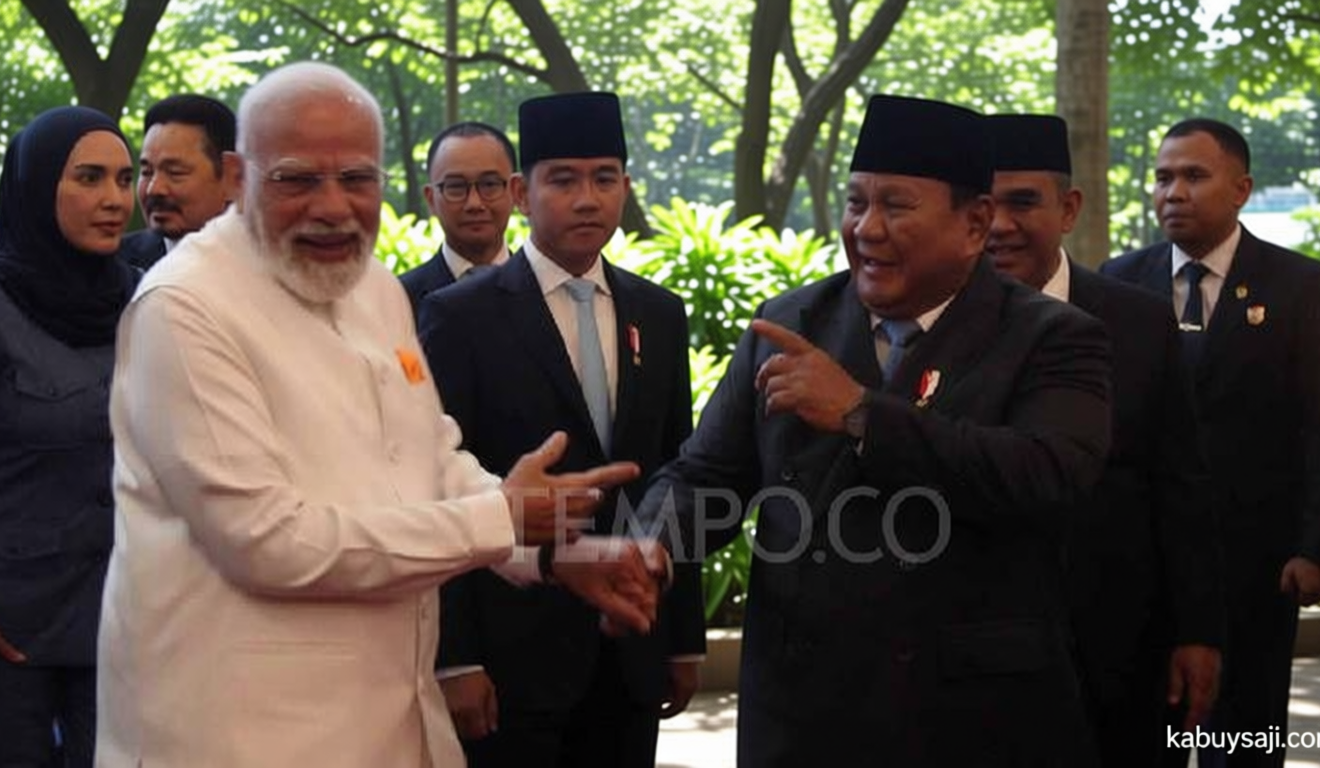 Prabowo Urges Indonesians to Learn from India’s Democracy