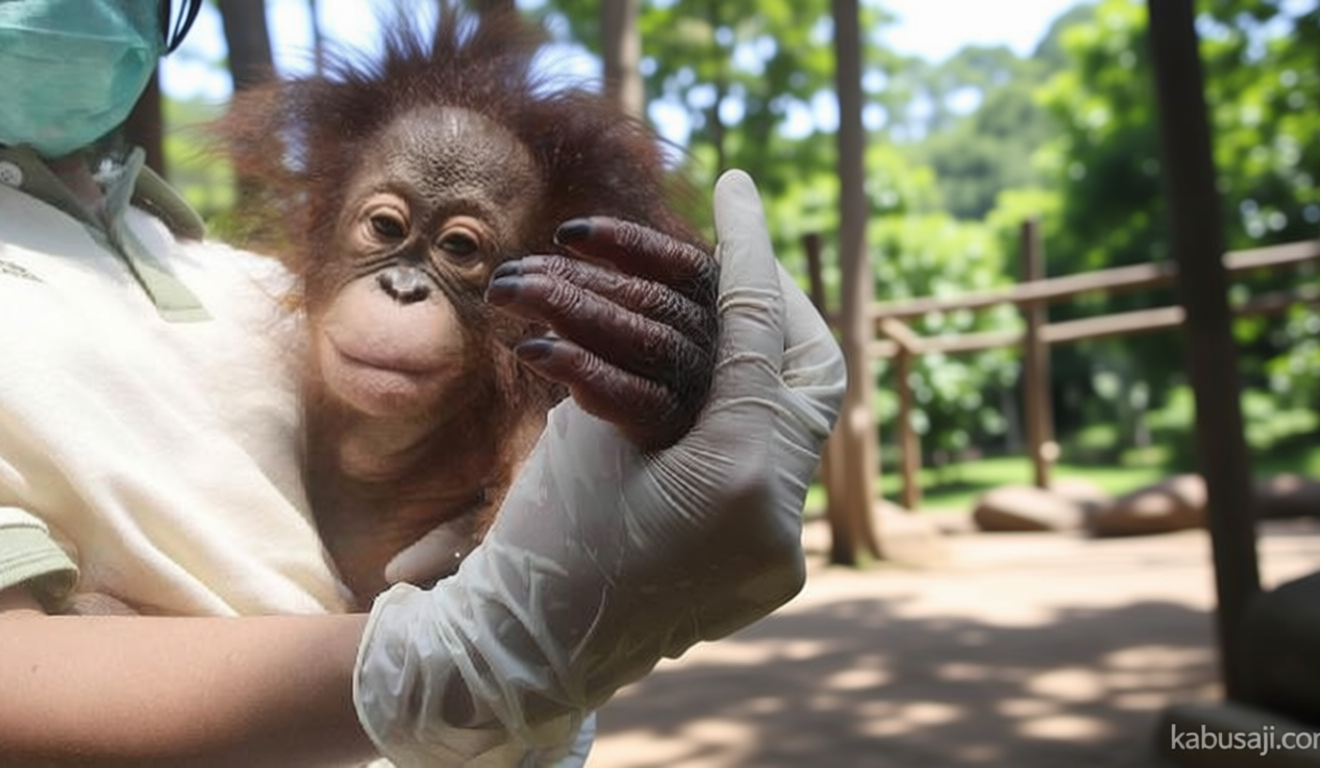 Oil Palm Plantations That Destroy Bornean Orangutan Habitats