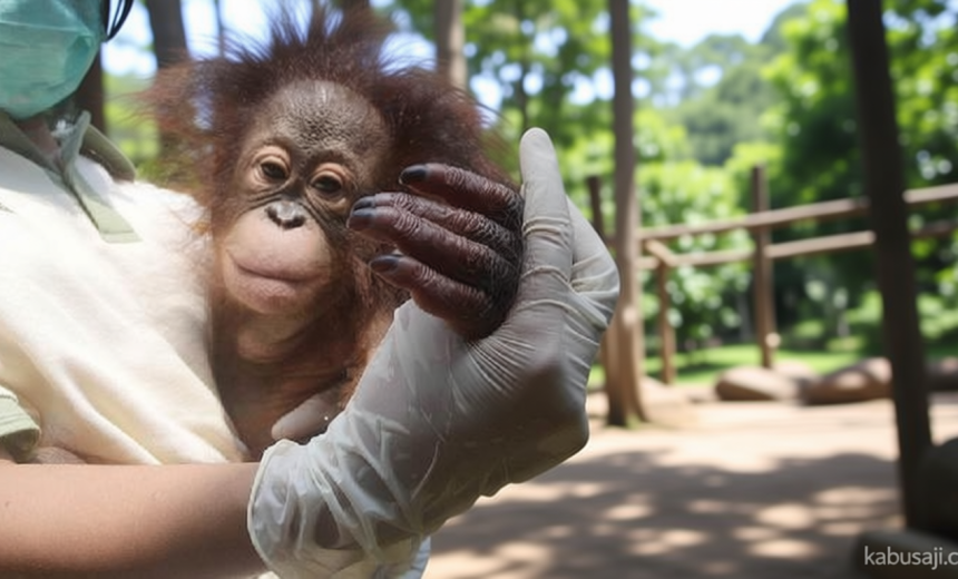 Oil Palm Plantations That Destroy Bornean Orangutan Habitats