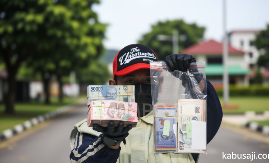 KPK Sita Duit dan 55 Kg Logam Platinum saat OTT di Langkat